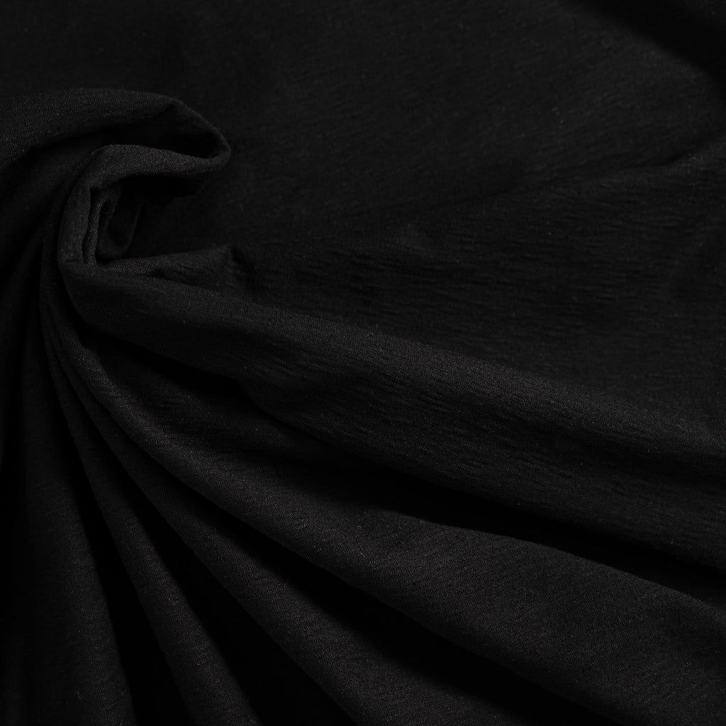 Black jersey store fabric