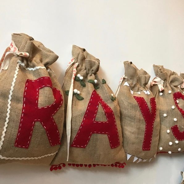 Small hessian christmas sacks new arrivals