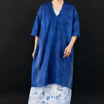 Japanese Designer Printed Cotton - Nani Iro - Touch a Chord Navy Blue