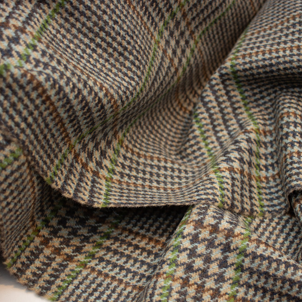 Wool - No. 41 - Green  / Sky Tweed