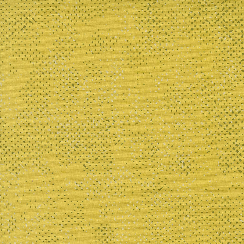 Printed Cotton Poplin - Zen Chic - Spotted - Maize