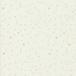 Printed Cotton Poplin - Zen Chic - Shimmer Crosses Ivory