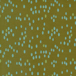 Printed Cotton Poplin - Olive You - Drops - Olive