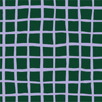 THE EDIT Cotton Lawn - Grid - Lilac on Emerald