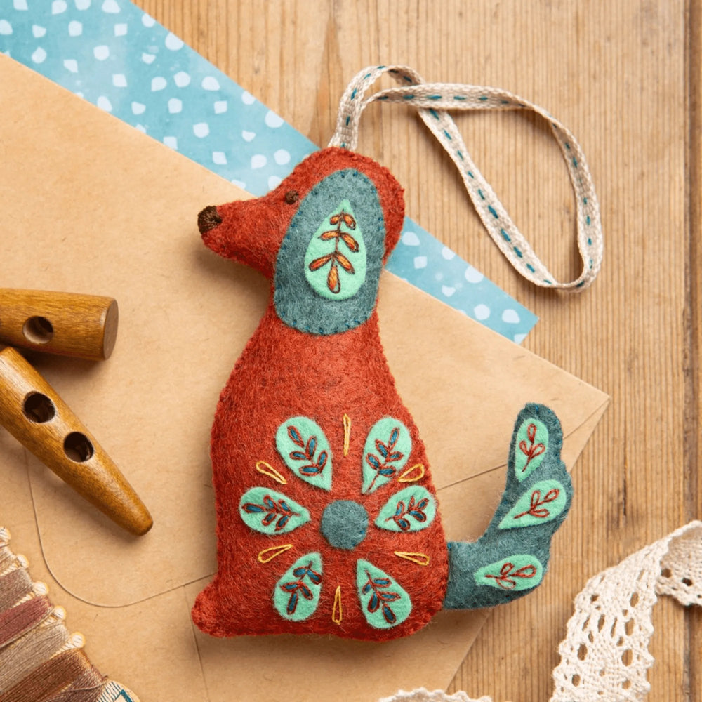 Felt Craft Kit - Folk Dog