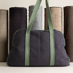 Organic Cotton Dunweave - Olive/Grey