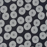 Japanese Cotton Jacquard - Navy Spots