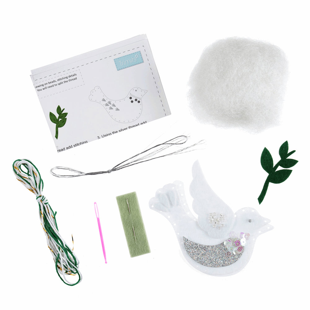 Felt Decoration Kit - Dove