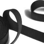 Soft Narrow Belting Elastic - Black