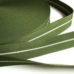 Stripe Strap Webbing 34mm - Green/Light Green