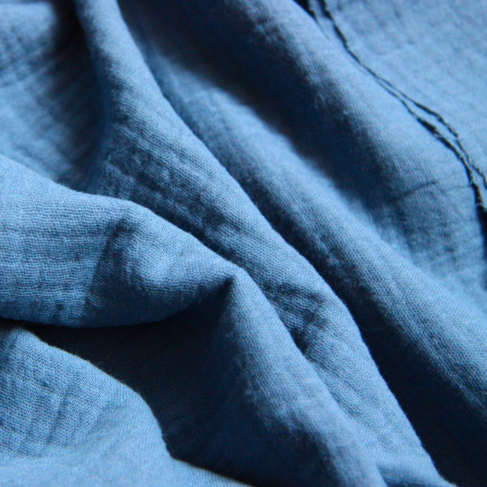 Cotton Double Gauze - French Blue