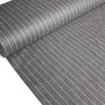 British Wool - No. 34 - Grey Pinstripe Suiting