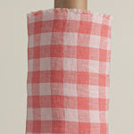 European Linen Gingham - Bubblegum