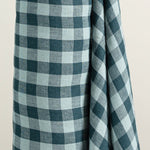 European Linen Gingham - Teal