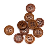 Corozo Button - Tan - 11.4mm