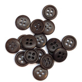 Corozo Button - Dark Brown - 11.4mm