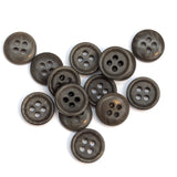 Corozo Button - Grey - 11.4mm