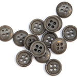 Corozo Button - Grey - 11.4mm