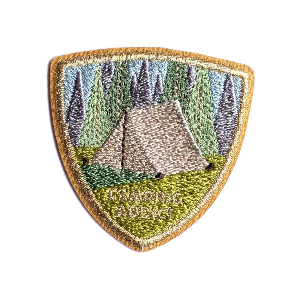 Iron -On Patch - Camping Addict