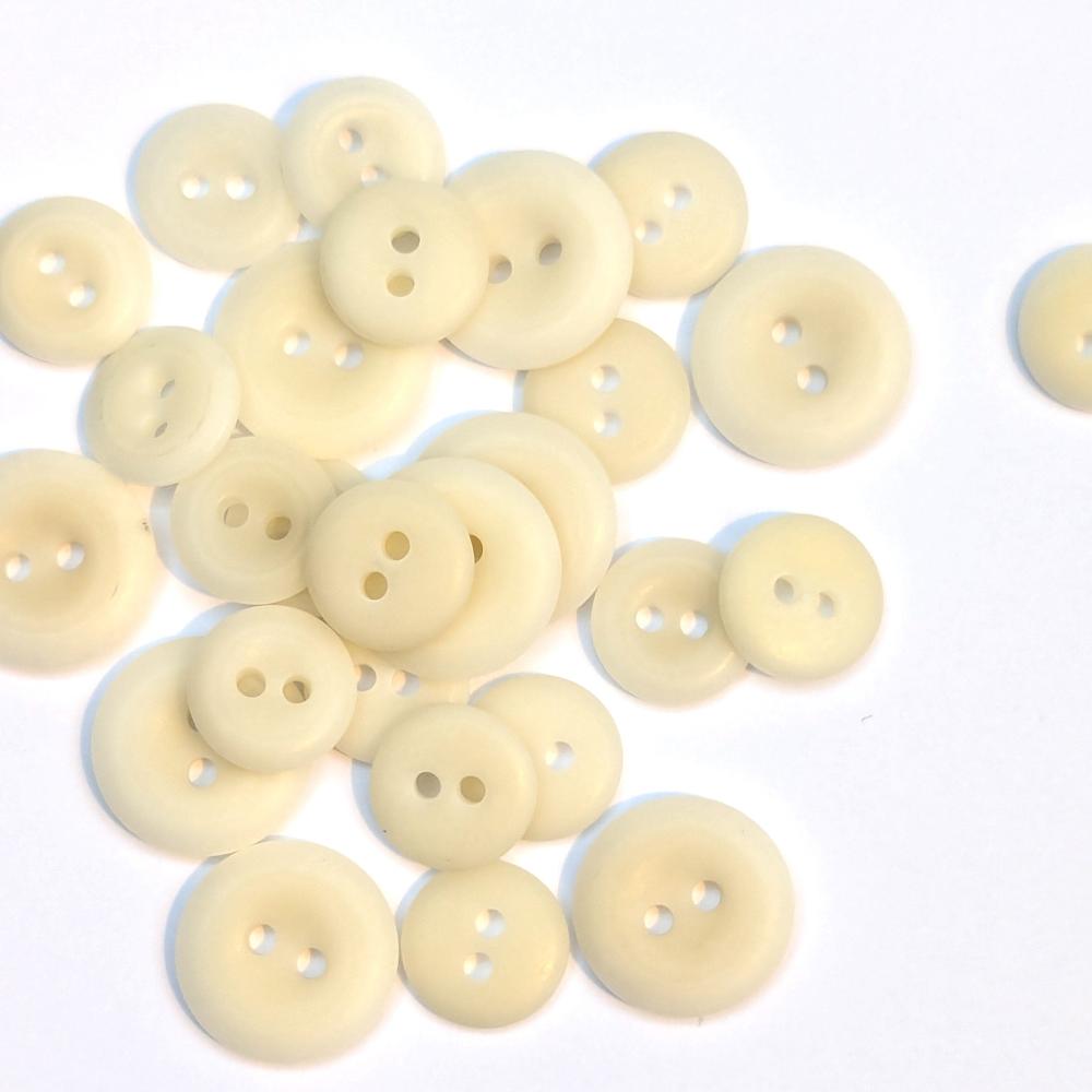 Corozo Button - Two Hole - Natural