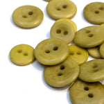 Corozo Button - Two Hole - Green