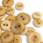 Corozo Button - Two Hole - Beige