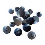 Marble Shaft Button - Blue