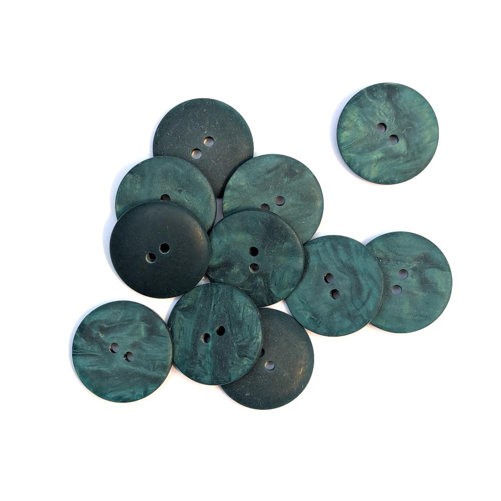 Marble Pattern Buttons - Dark Green