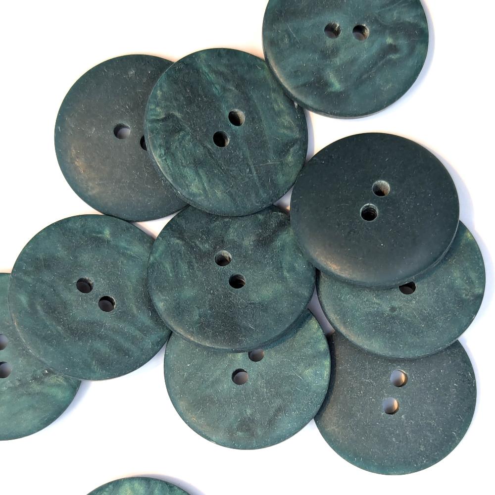 Marble Pattern Buttons - Dark Green