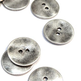 Metal Button - Old Silver - 20mm