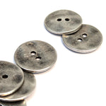 Metal Button - Old Silver - 20mm