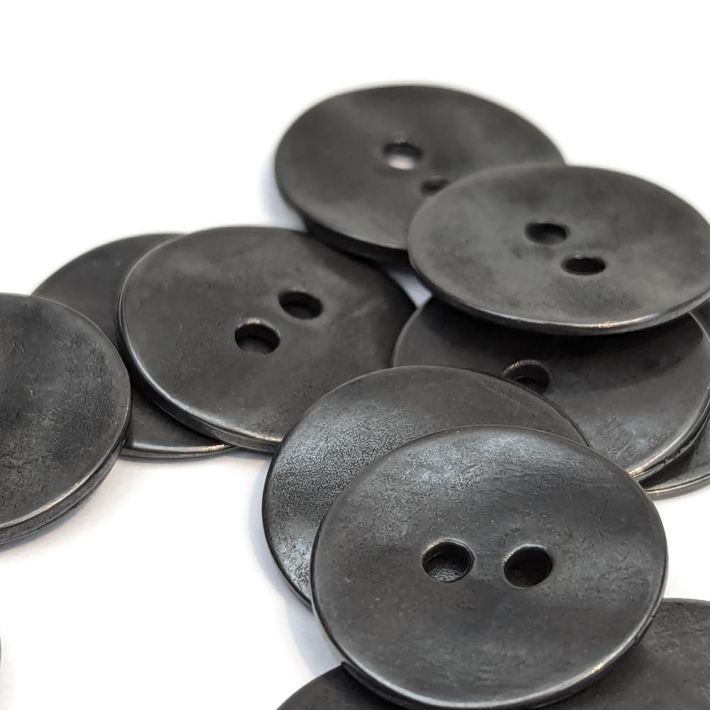 Metal Button - Black - 18mm