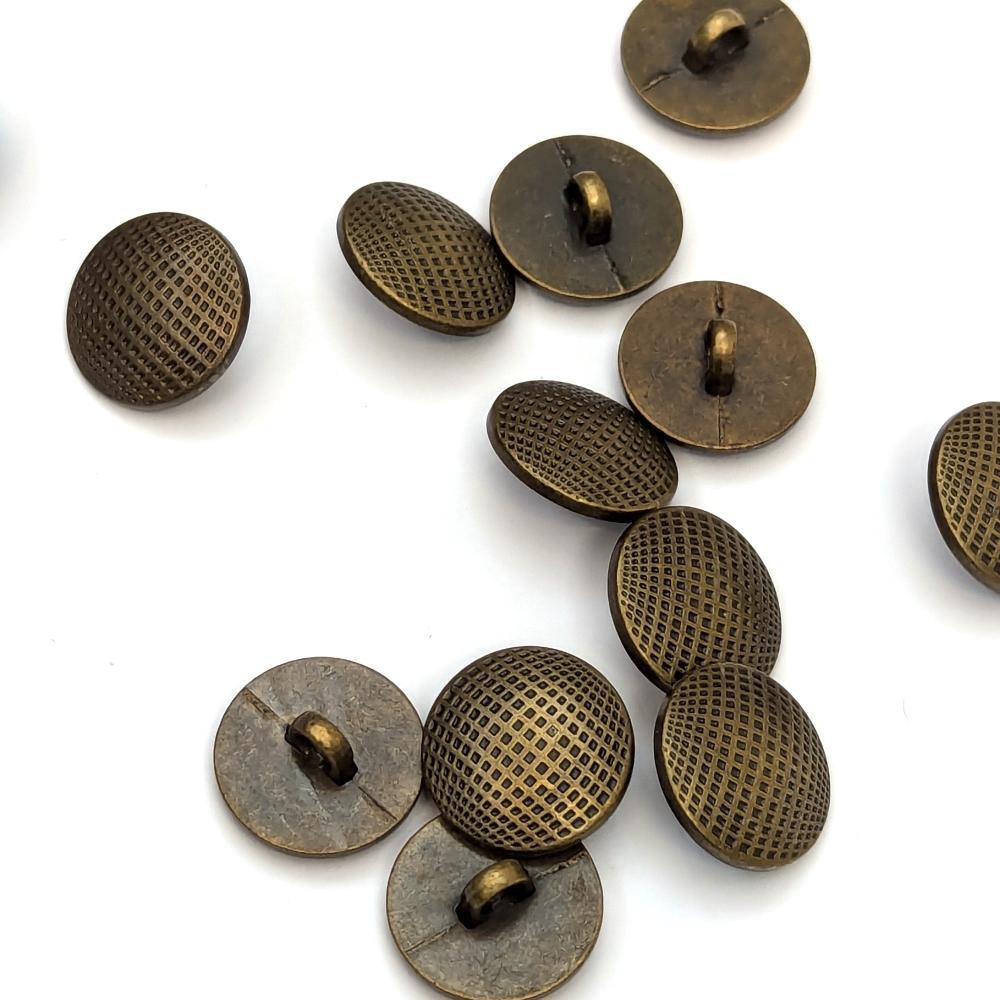 Metal Button - Antique Brass