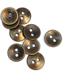 Metal Button - Old Brass - 11.4mm