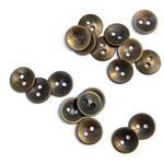 Metal Button - Old Brass - 11.4mm