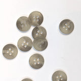 Polyester Shirt Button - Light Grey - 11.4mm