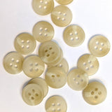 Polyester Shirt Button - Cream - 11.4mm