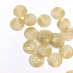 Polyester Shirt Button - Cream - 11.4mm