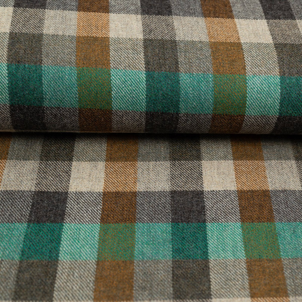 British Wool - Large Check - Emerald