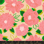 Cotton Poplin Print - Favourite Flowers by Ruby Star - Blooming - Sorbet