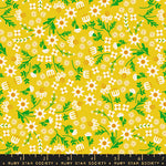 Cotton Poplin Print - Favourite Flowers by Ruby Star - Ditsy Garden - Golden Hour