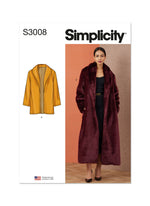 Simplicity S3008- Lined Coat and Jacket