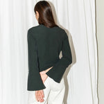 Puff and Pencil - Silhouette Blouse + Trumpet Sleeves