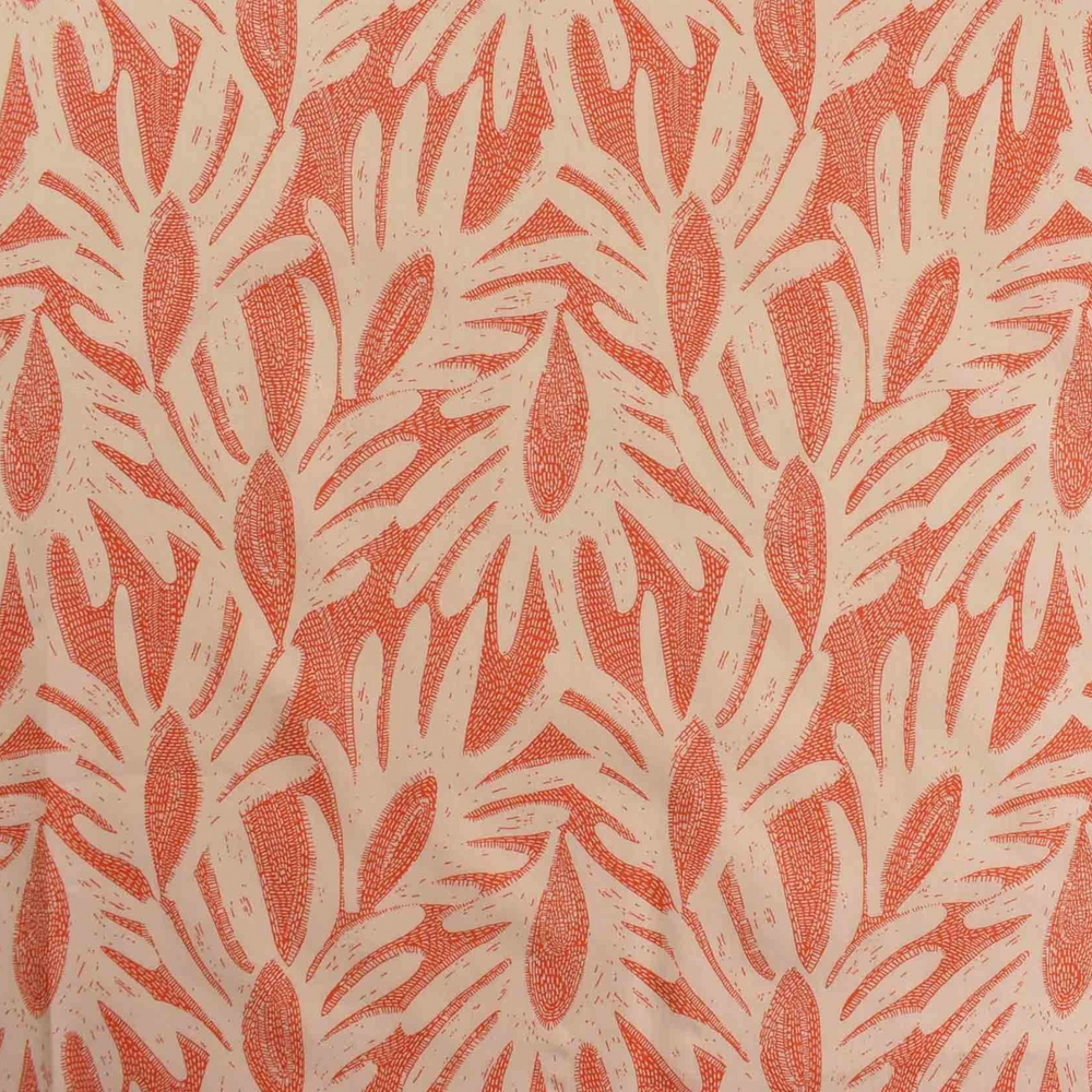 Luxury Printed Cotton Lawn - Broughton - Orange