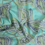 Luxury Printed Cotton Lawn - Spades - Blue