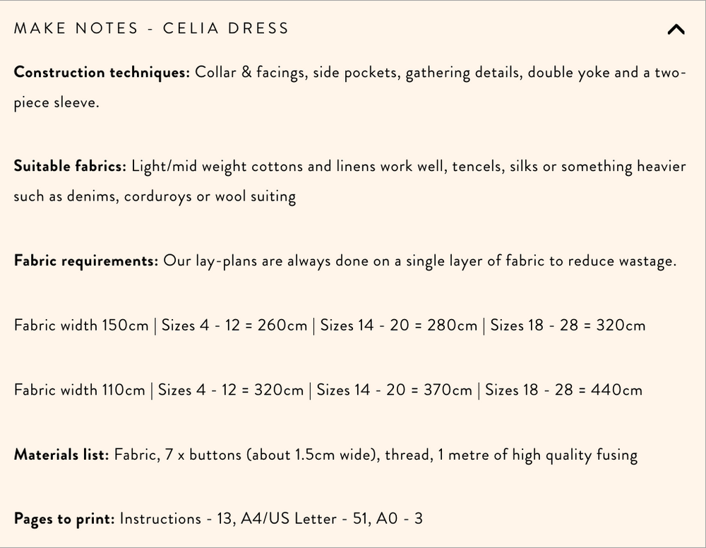 Modern Sewing Company - Cecelia Dress - PDF Pattern