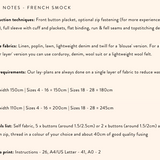 Modern Sewing Company - French Smock - PDF Pattern