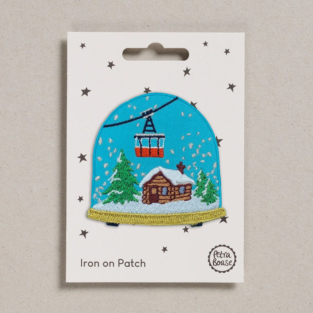 Iron-On Patch Greetings Card - Snow Globe