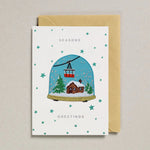 Iron-On Patch Greetings Card - Snow Globe