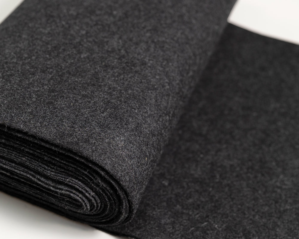 100% Wool Felt - Charcoal Grey